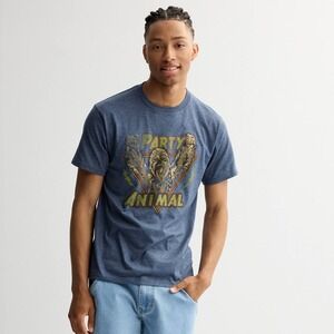 Star Wars Mens Chewbacca Party Animal Graphic T-Shirt Charcoal Heather Gray M